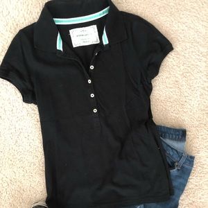 Black polo style shirt